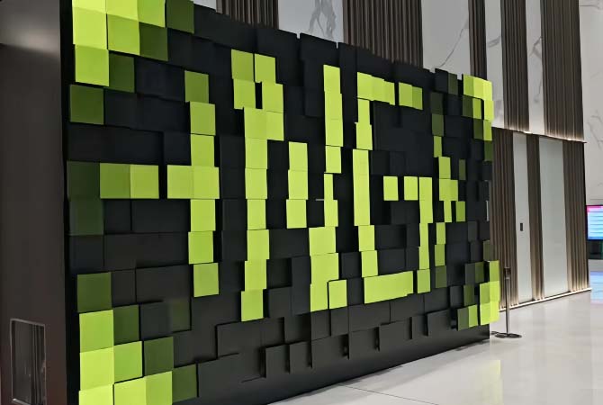 3D Kinetic LED Wall